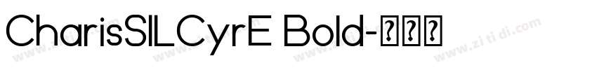 CharisSILCyrE Bold字体转换
